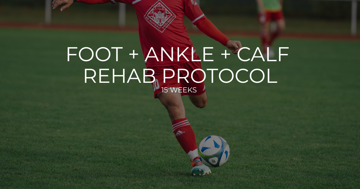 Foot Ankle Calf protocol 